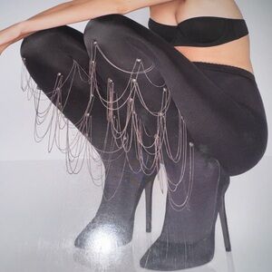 Wolford Satin Chain Tights Opaque